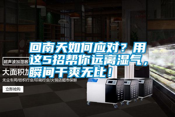 回南天如何應對?用這5招幫你遠離濕氣,瞬間干爽無比!