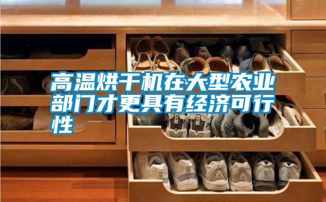 高溫烘干機在大型農業(yè)部門才更具有經濟可行性