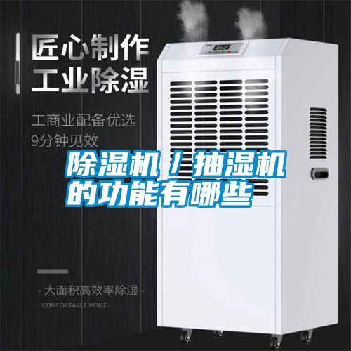 除濕機/抽濕機的功能有哪些
