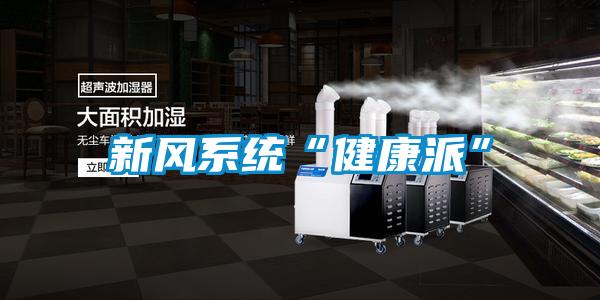 新風系統“健康派”