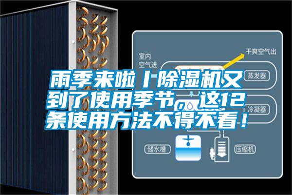 雨季來啦丨除濕機又到了使用季節,這12條使用方法不得不看!