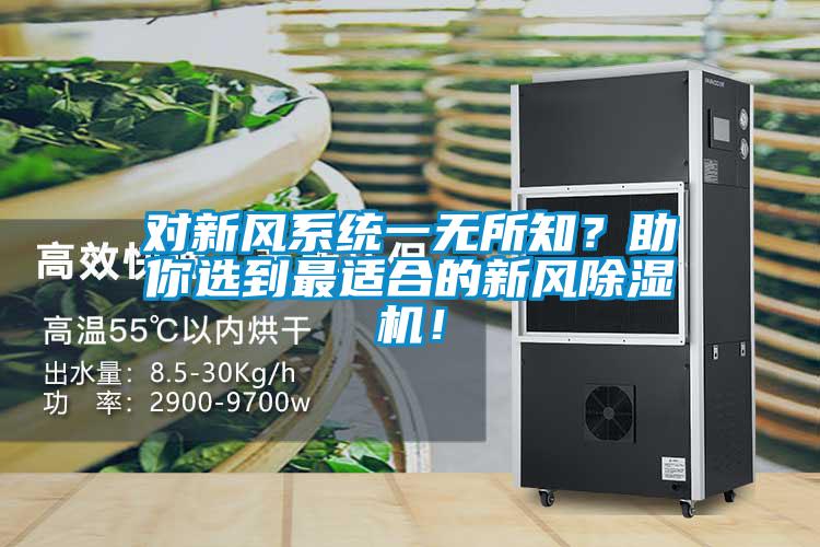 對新風系統一無所知？助你選到最適合的新風除濕機！