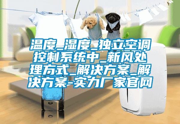 溫度_濕度_獨立空調控制系統中_新風處理方式_解決方案_解決方案-實力廠家官網