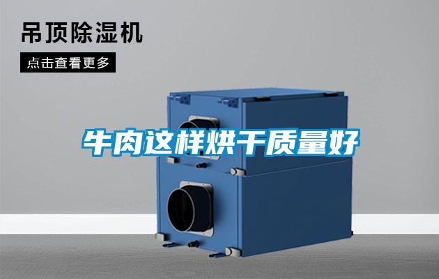 牛肉這樣烘干質量好