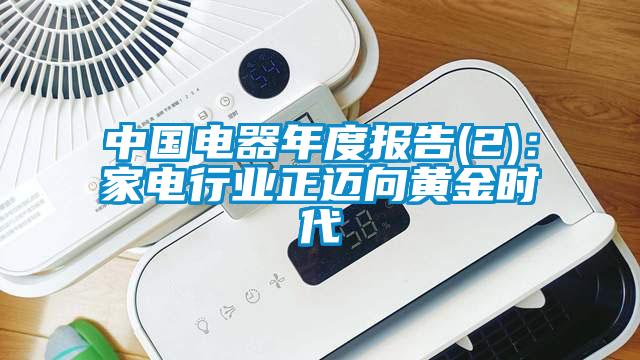 中國電器年度報(bào)告(2):家電行業(yè)正邁向黃金時代