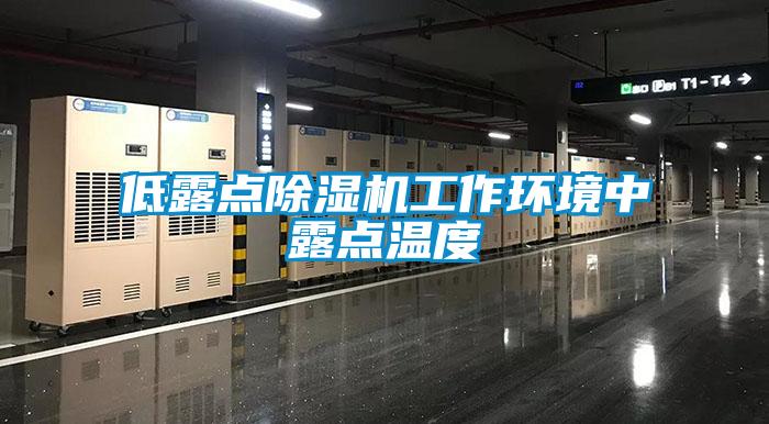 低露點(diǎn)除濕機(jī)工作環(huán)境中露點(diǎn)溫度