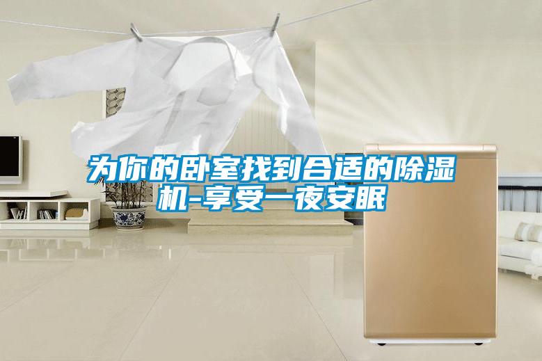 為你的臥室找到合適的除濕機-享受一夜安眠