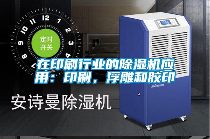 在印刷行業的除濕機應用：印刷，浮雕和膠印