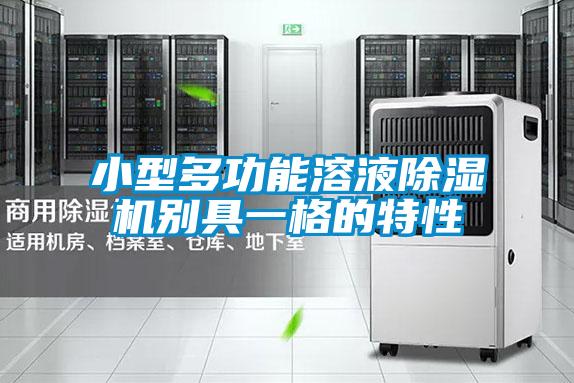 小型多功能溶液除濕機別具一格的特性