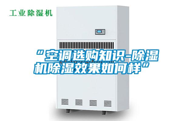 “空調(diào)選購知識(shí)-除濕機(jī)除濕效果如何樣”