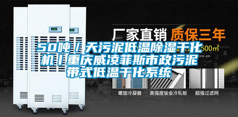 50噸／天污泥低溫除濕干化機丨重慶威凌菲斯市政污泥帶式低溫干化系統