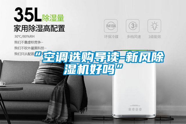 “空調(diào)選購導(dǎo)讀-新風(fēng)除濕機好嗎”