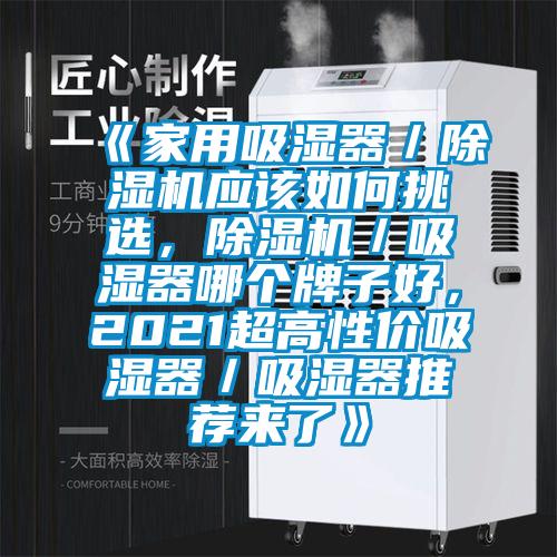 《家用吸濕器／除濕機應(yīng)該如何挑選，除濕機／吸濕器哪個牌子好，2021超高性價吸濕器／吸濕器推薦來了》