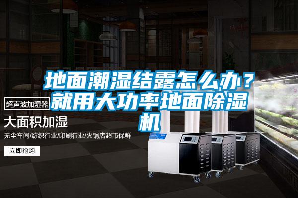 地面潮濕結露怎么辦?就用大功率地面除濕機