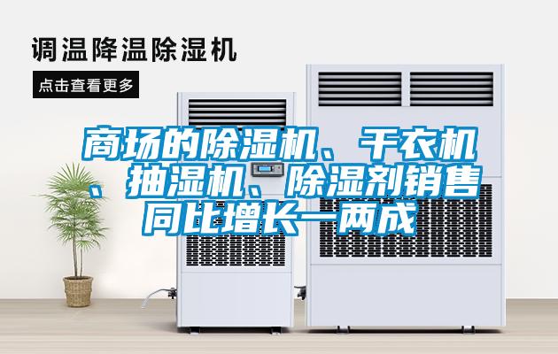 商場的除濕機、干衣機、抽濕機、除濕劑銷售同比增長一兩成