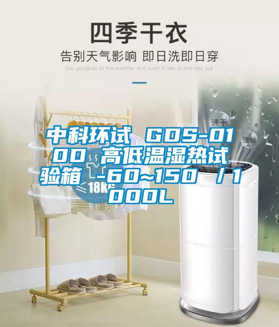 中科環(huán)試 GDS-010D 高低溫濕熱試驗(yàn)箱 -60~150℃/1000L