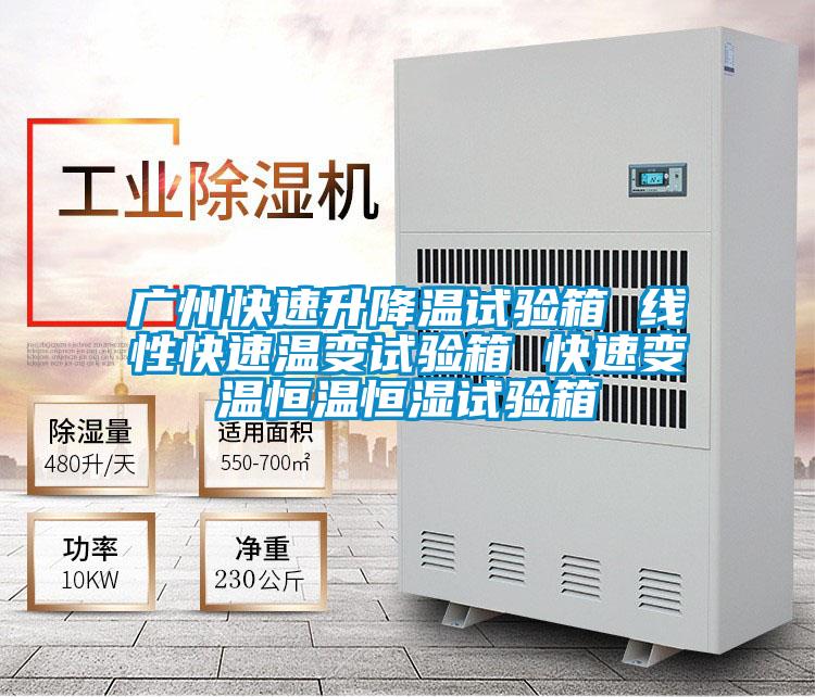 廣州快速升降溫試驗箱 線性快速溫變試驗箱 快速變溫恒溫恒濕試驗箱