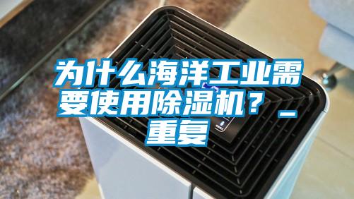 為什么海洋工業(yè)需要使用除濕機?_重復