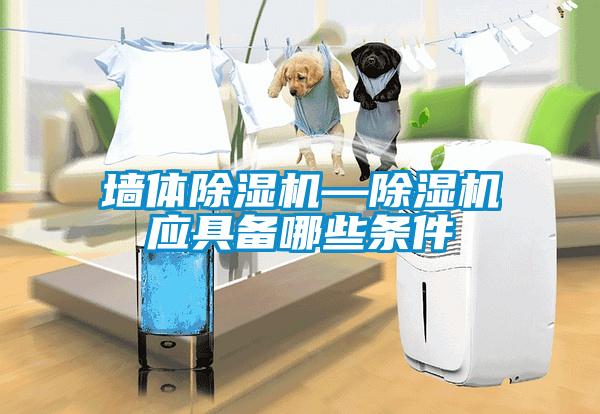 墻體除濕機—除濕機應具備哪些條件
