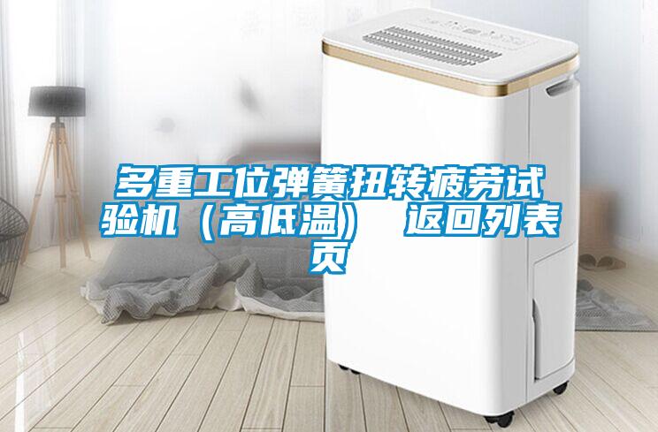 多重工位彈簧扭轉疲勞試驗機(高低溫) 返回列表頁