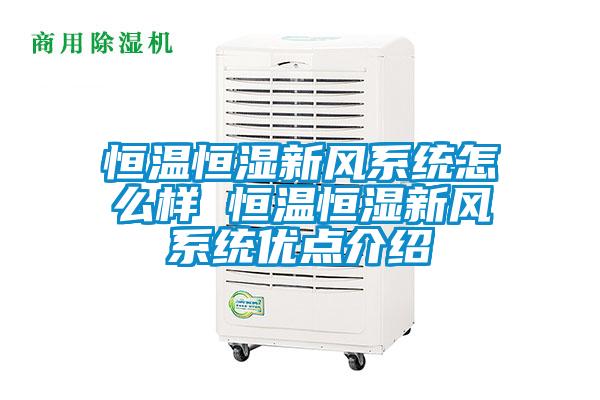 恒溫恒濕新風(fēng)系統(tǒng)怎么樣 恒溫恒濕新風(fēng)系統(tǒng)優(yōu)點介紹